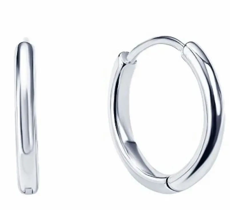 Серебряные серьги - кольца 12 мм MIE