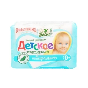 Фото для Мыло Весна детское нейтральное 4х75г с 0мес