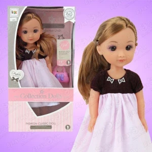 Фото для Кукла Lanson Toys Collection Dolls в черно-розовом платье и аксессуарами