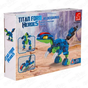 Конструктор Робот-динозавр Ausini Titan Form Heroes Velocisaurus 110дет. с 6лет