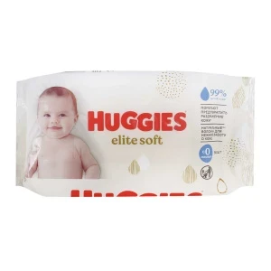 Фото для Салфетки влажные HUGGIES elite soft 56шт с 0мес