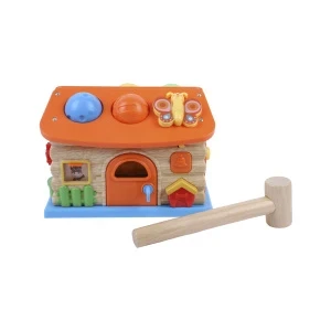 Фото для Центр развивающий Lanson Toys Домик стучалка деревянный