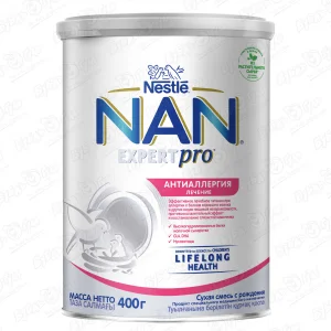 Смесь Nestle NAN EXPERTPRO антиаллергия 400г с 0мес БЗМЖ