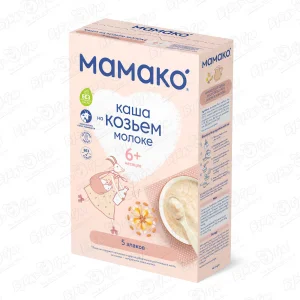 Каша Мамако 5 злаков на козьем молоке 200г с 6мес БЗМЖ