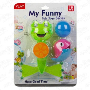 Игрушка для ванны Lanson Toys лягушка на присоске и кит