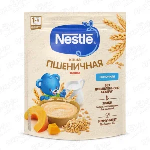 Фото для Каша Nestle молочная пшеничная с тыквой 200г с 5мес БЗМЖ