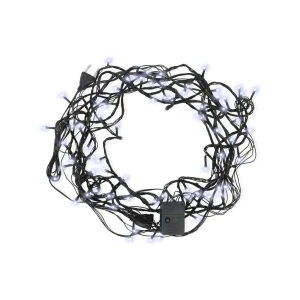 Фото для Электрогирлянда Led классическая зеленый провод холодный белый свет 96ламп 8м