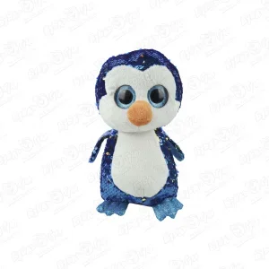 Фото для Игрушка мягконабивная Пингвин в пайетках 20см