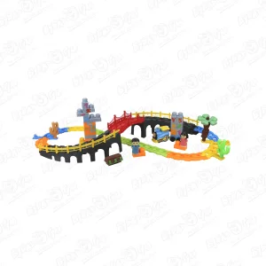 Набор игровой Lanson Toys Железная дорога с мостом световые и звуковые эффекты