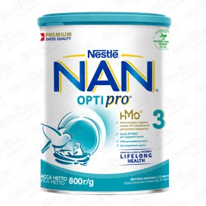 Молочко Nestle NAN OPTIPRO 3 800г с 12мес БЗМЖ