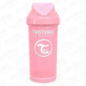 Фото для Поильник TWISTSHAKE с трубочкой розовый 360мл с 6мес