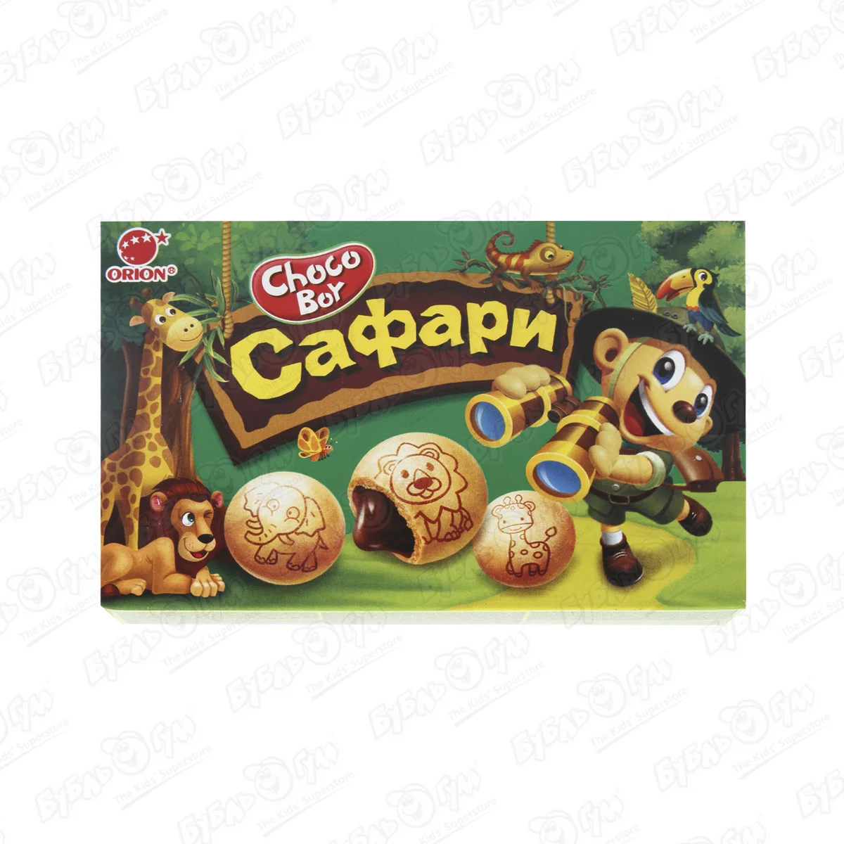 Печенье ORION Choco Boy Сафари 42г в Благовещенске: купить 44.9 ₽ ☎ Бубль  Гум | 853001