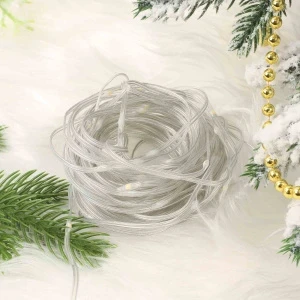 Фото для Электрогирлянда LED Капля теплый белый свет 8 режимов 10м