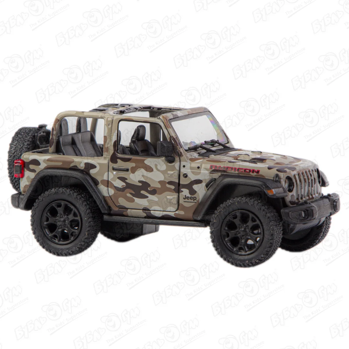 Автомобиль Jeep Wrangler Camo Edition KINSMART цвет камуфляж металлический  с 3 лет купить в Благовещенске ☎ Бубль Гум | 855836 ☛ удалено