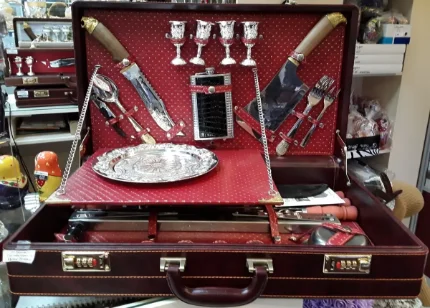 Подарочный набор для шашлыка в кейсе "Спутник туриста №23"
