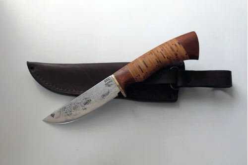 Нож "Песец" сталь 9ХС (береста)