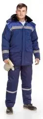 Фото для Куртка утепленная Штурман (синий+василек) р.60-62/170-176 ХБ-плюс