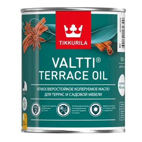 TIKKURILA Масло для террас "Valtti Terrace Oil EC" 0,9 л