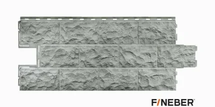 Панель фасадная FineBer Дачный Доломит, светло-серый 1002*450 мм