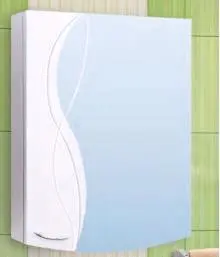 Зеркало-шкаф Елена 60 бел. 600*150*700 VAKO