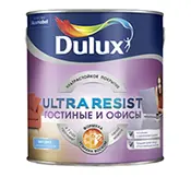 Краска в/д Гостиные и офисы Dulux Ultra Resist BW 2,5 л AkzoNobel