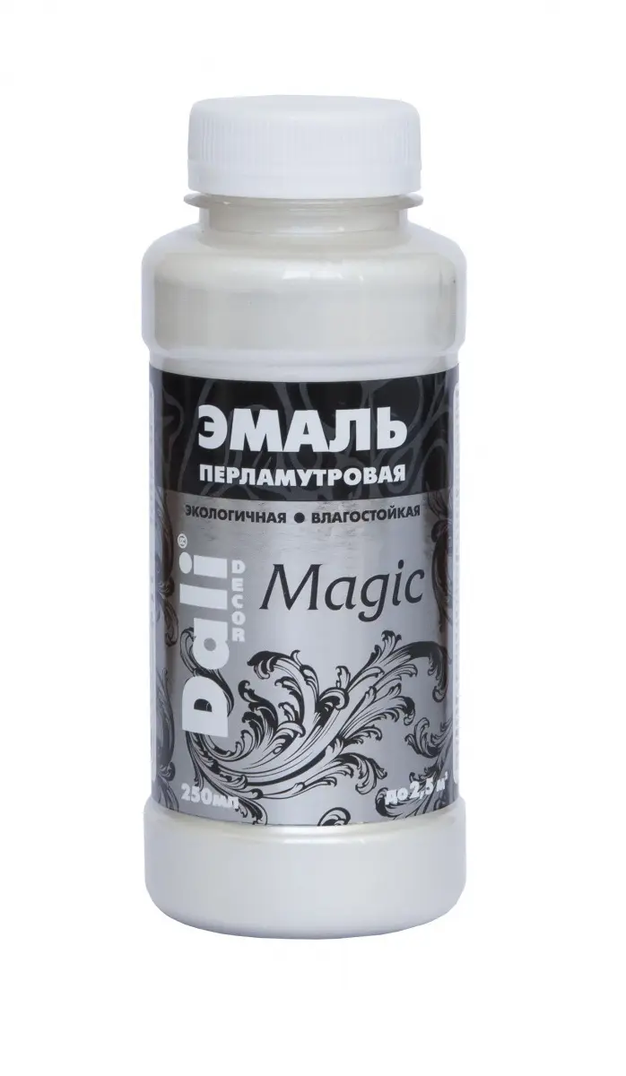 Эмаль акриловая перламутровая Dali Decor Magic Серебро 0,25 л РОГНЕДА