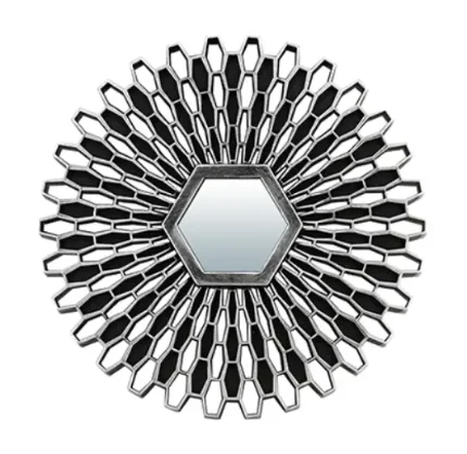 Зеркало декоративное Лимож серебро, 25 см, размер зеркала 7*6.2 см QWERTY