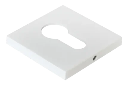 Фото для Накладка на ключевой цилиндр квадратная белый Морелли