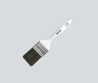 Фото для Кисть плоская "PROFI для лака" темная синтетическая щетина, пластиковая ручка 50х15мм