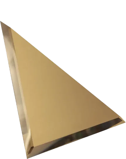 Фото для Плитка зеркальная бронза матовая фацет "Треугольник" 200*200 ДСТ