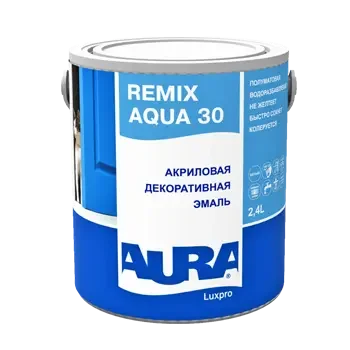 Фото для Эмаль акриловая "Aura Luxpro Remix Aqua 30 TR" 0,9 л ЭСКАРО