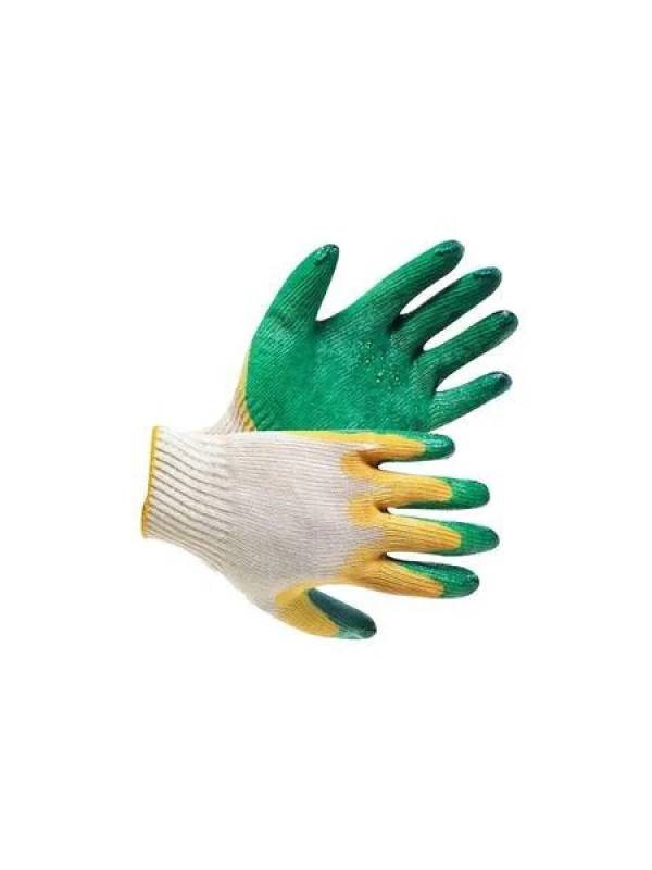 Перчатки хб с двойным латексным обливом 67851