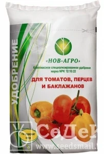 Фото для Удобрение для томатов, перцев и баклажанов 0,9кг (30)