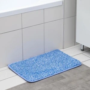 Фото для Коврик для ванной комнаты, полиэстер 40х60 см ВИЛЛИ голубой