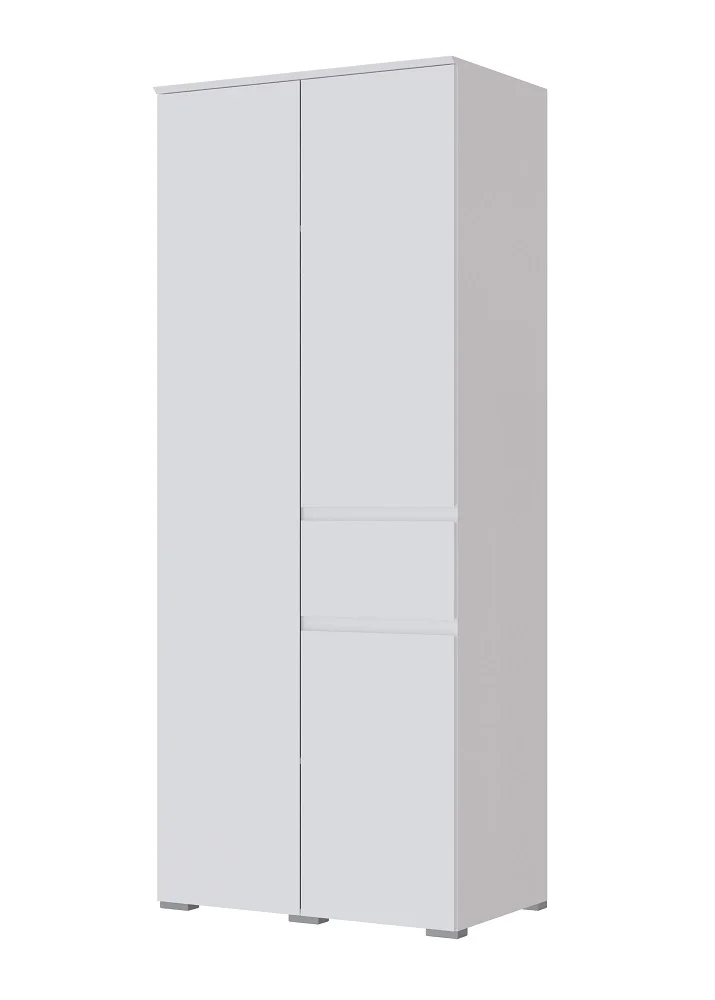 Шкаф Плейона 2-х створчатый (Белый древесные поры)