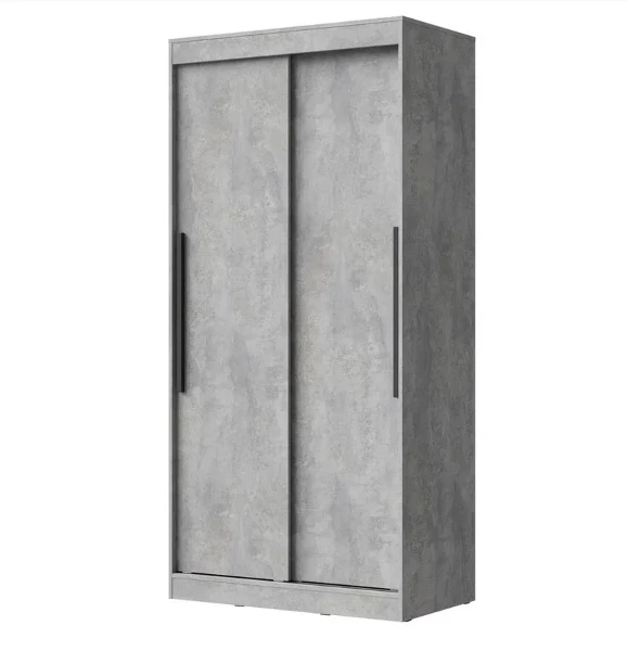 Фото для Шкаф-купе Лето-2 1.0 без зеркал (Цемент светлый)