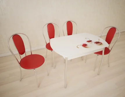 Фото для Стол обеденный Орфей-6 стекло Ст-85 (Вишня)