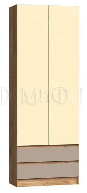 Челси Color Шкаф (Слоновая кость/Глиняный серый/Дуб крафт) 800 мм