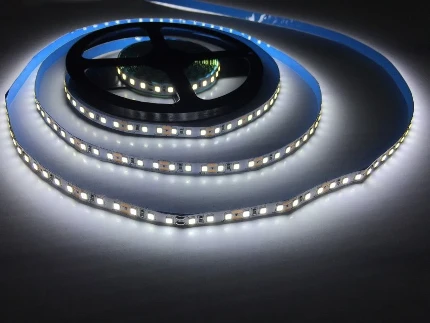 Фото для 15 0016 Лента светодиодная 2835, 120LED\м, 12V. 9.6W\м, 8мм, IP20, холодный белый, AQ
