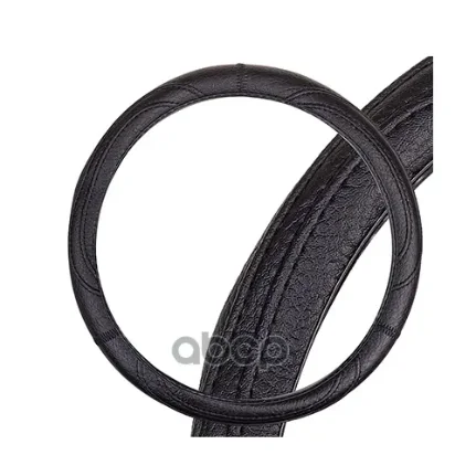 Фото для Оплетка На Руль Skyway Standart-3 (M) 37-39см. Черная Экокожа S01102483 Skyway арт. S01102483