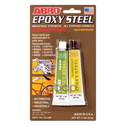 Фото для Клей Эпоксидный Высокопрочный Abro Es-506 "60 Минут" Для Металла 57Г ABRO арт. ES-506