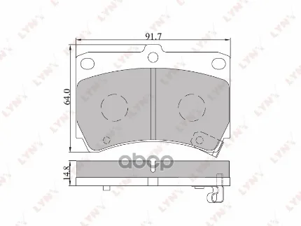 Фото для Колодки Тормозные Pf-5232 Bd5105 Lynxauto (П Demio, Familia) LYNXauto арт. BD5105