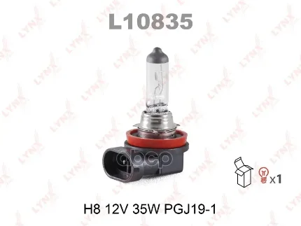 Фото для А/Лампа H8 12v 35w Pgj19-1 Lynx L10835 LYNXauto арт. L10835