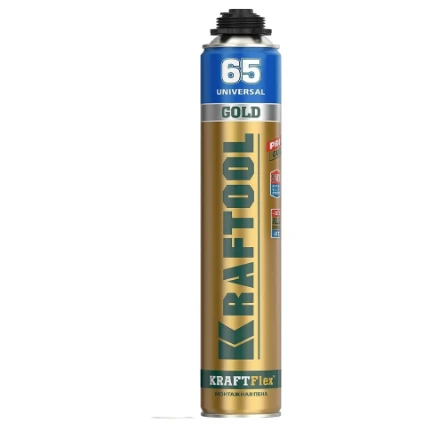 Фото для Монтажная пена пистолетная, всесезонная, 850мл, SVS - Kraftool Gold 65