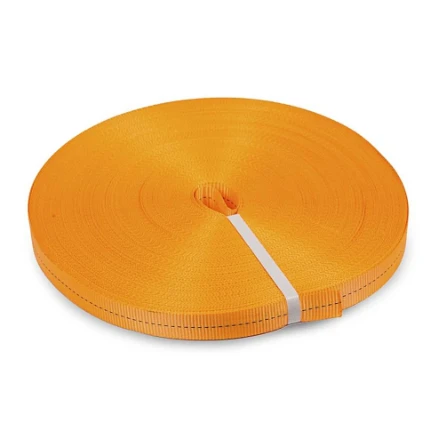 Фото для Лента текстильная для стяжки груза 25мм/1200кг, (цвет оранжевый) - TOR