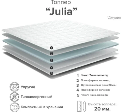 Фото для Топпер Julia n 0,9*2,0