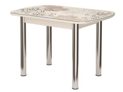 Фото для Стол обеденный Бостон фотопечать (Ваниль, Дуб атланта) арт. 215718