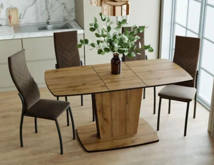 Фото для Стол раздвижной Прага 1160/1560*800 (Дуб Вотан) САН