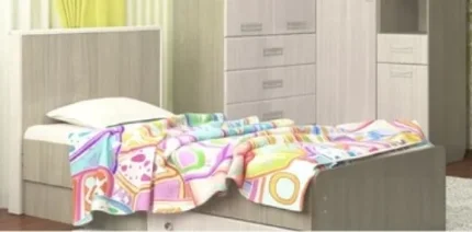 Фото для Детская Вит-8 Кровать ЛДСП 900*1900 (Ясень шимо светлый, Сандал светлый) ВИТАМЕБЕЛЬ