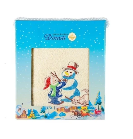 Фото для СРМФ-104 Полотенце из микрофибры 1 шт,(50*90) Снежная зима